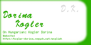 dorina kogler business card